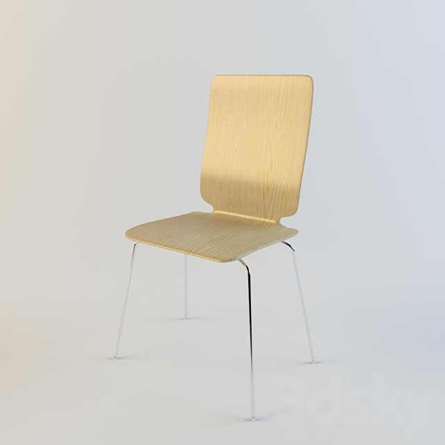 3d Models Chair Gilbert Chair By Ikea