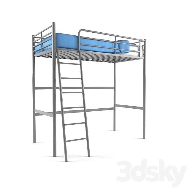 Ikea Tromso Bed 3d Models, Ikea Tromso Loft Bed Dimensions