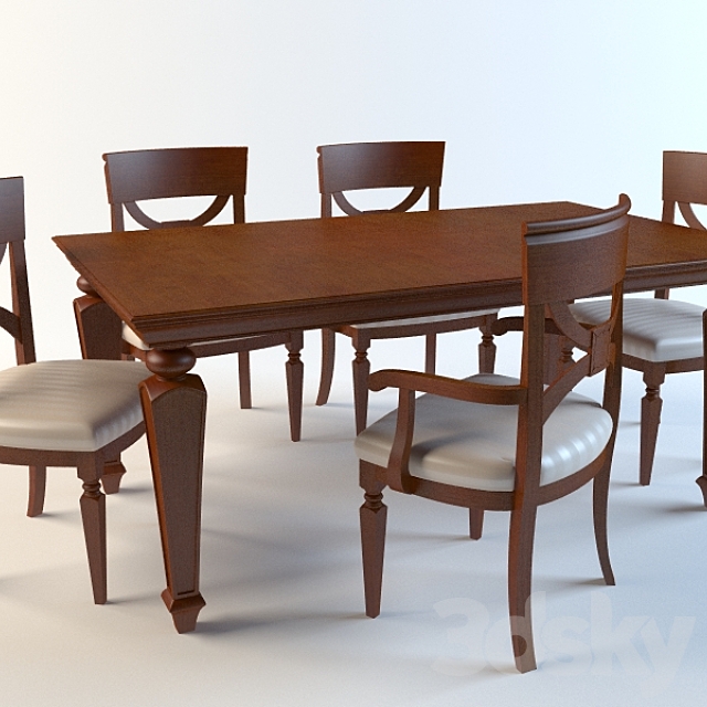 3d Models Table Chair Alf Stradivari