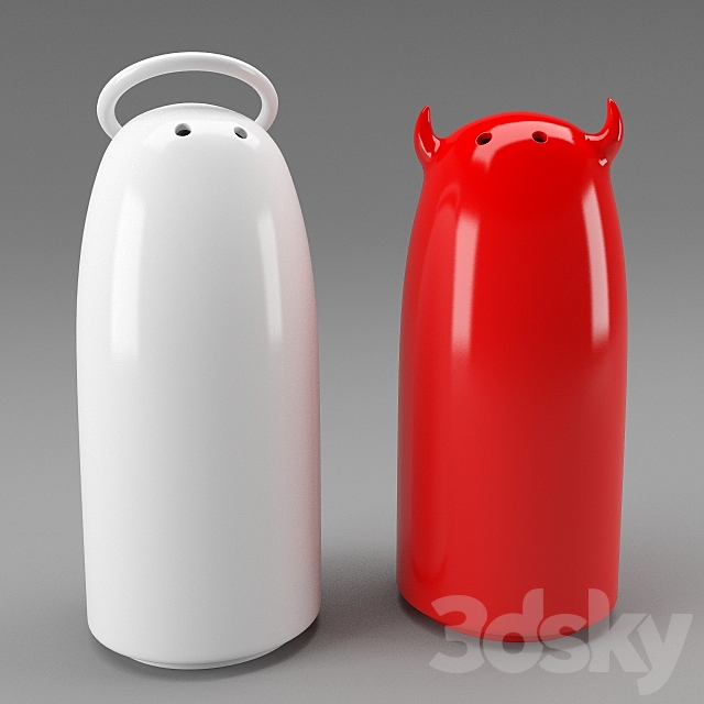 3d Models Other Kitchen Accessories Shakers Halo And Horns