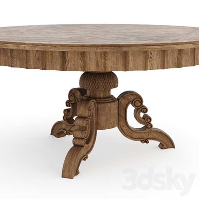 3d Models Table Curations Limited French Round Table