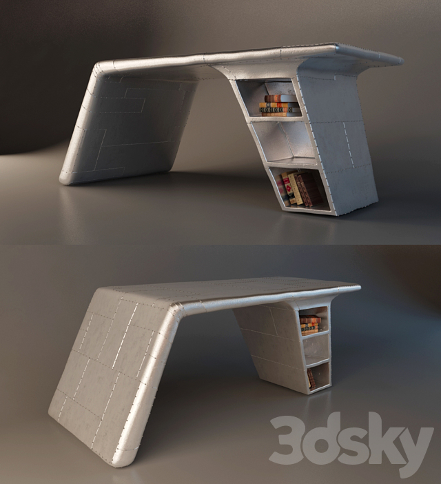 3d Models Table Aviator Wing Desk