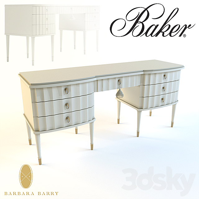 3d Models Other Barbara Barry Lady S Desk
