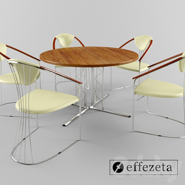 3d Models Table Chair Effezeta