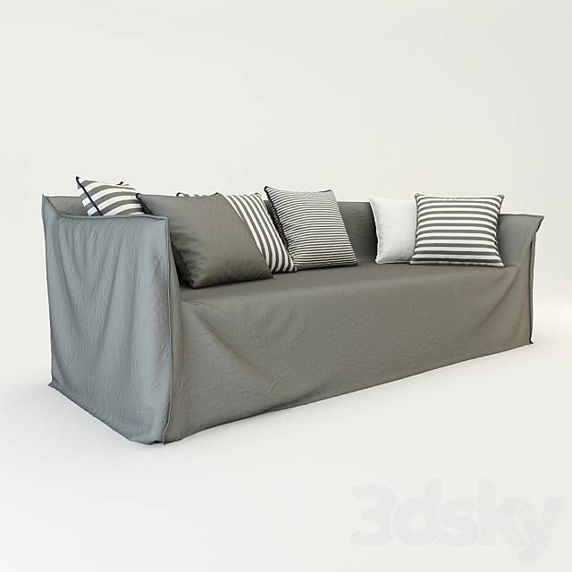 3d Models Sofa Gervasoni Paola Navone Sofa Ghost 12,Dana Buzzelli