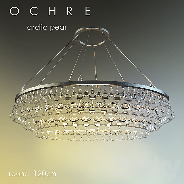 The Ochre Arctic Pear Pendant Light, Arctic Pear Chandelier Round 120 Cm To Inches