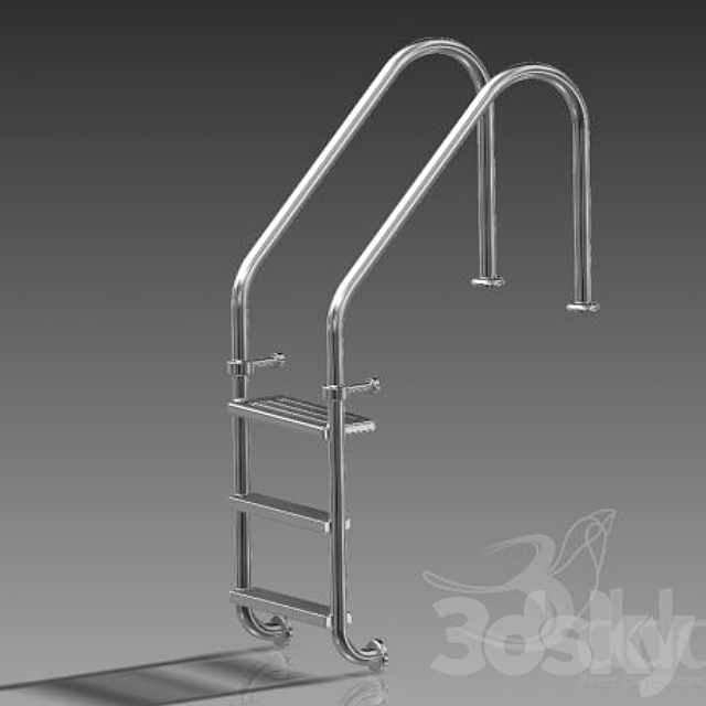 3d Models Staircase Swimming Pool Ladder