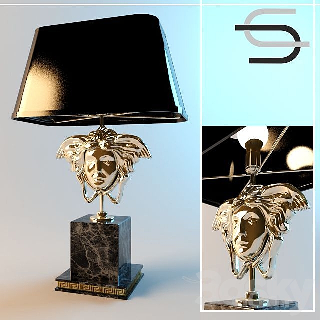 Lampara Versace Ii Table Lamp 3d Models, Versace Style Table Lamps