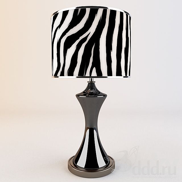 Zebra Shade Lamp Table 3d Models, Zebra Table Lamp Shades