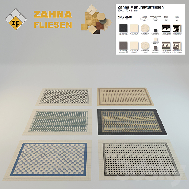 3d Models Bathroom Accessories Historic Tile Zahna