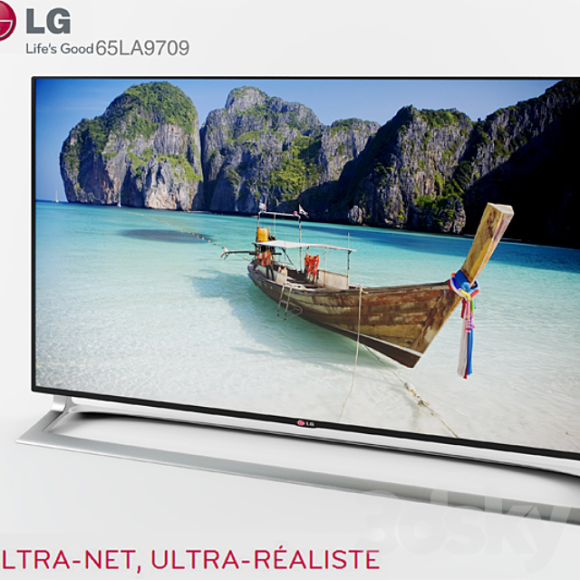 3d Models Tv Smart 3d Tv Lg 65la9709 Uhd