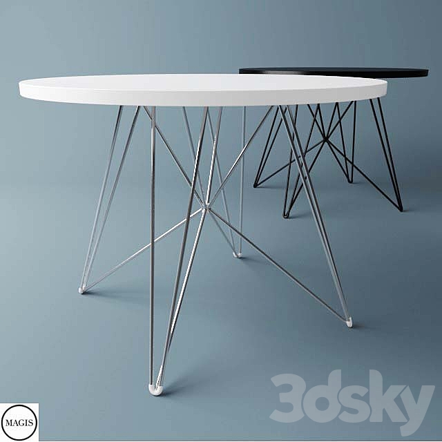 3d Models Table Magis Tavolo Xz3 Table Round