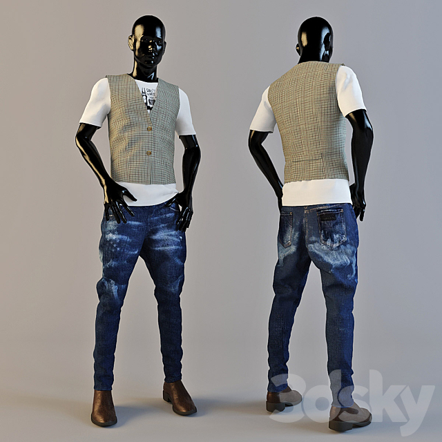 3d Models Clothes Male Mannequin