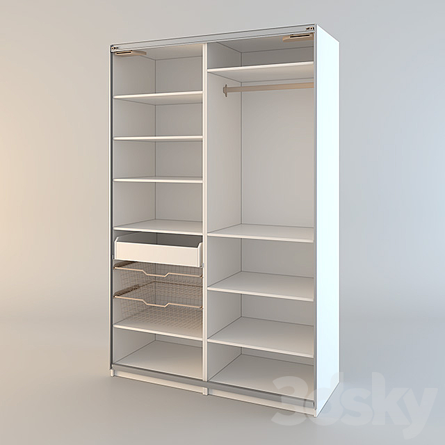 3d Models Wardrobe Display Cabinets Ikea Pax Pax Wardrobe