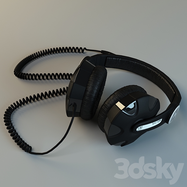 sennheiser hd 215 - Audio tech - 3D Models