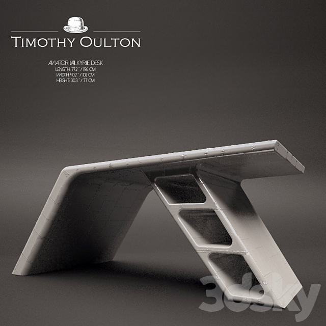 3d Models Office Furniture Timothy Oulton Aviator Valkyrie Desk