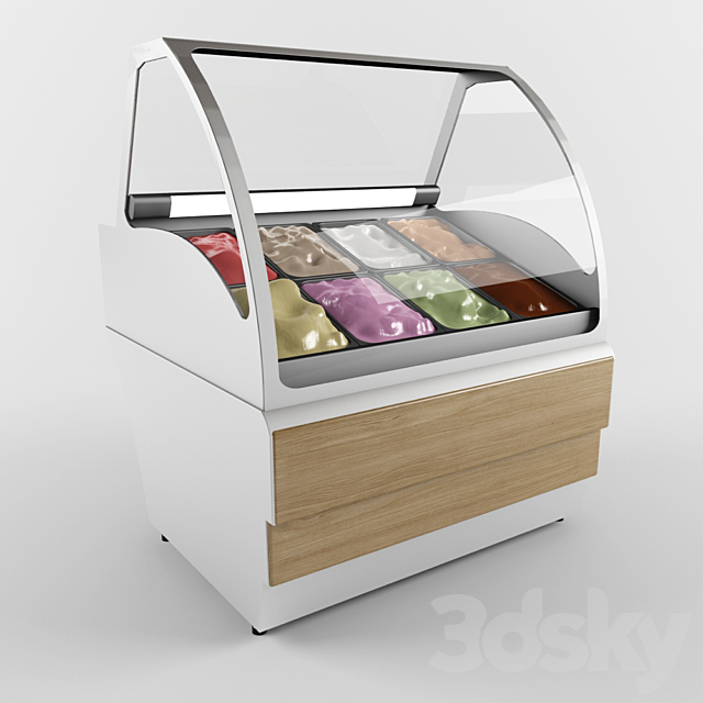 3d Models Shop Showcase For Ice Cream