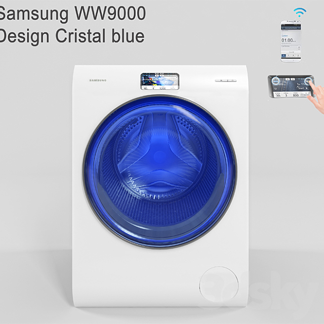 samsung ww9000 design crystal blue
