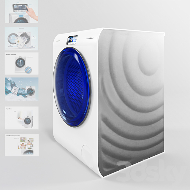samsung ww9000 design crystal blue