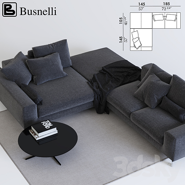 3d Models Sofa Busnelli Take It Easy Coffee Table