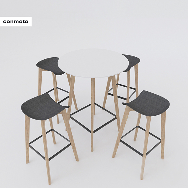 3d Models Table Chair Conmoto Chairman Table Bar Stool