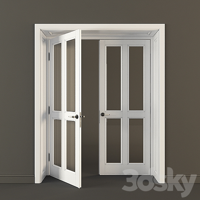 3d Models Doors Classic Door Opening And Framing