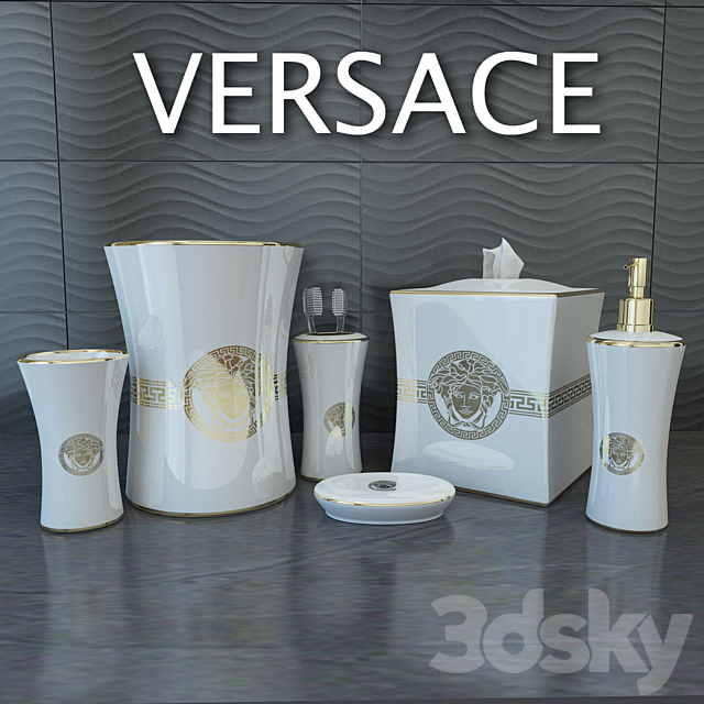 Decor for bathrooms VERSACE Bathroom accessories 3D Models