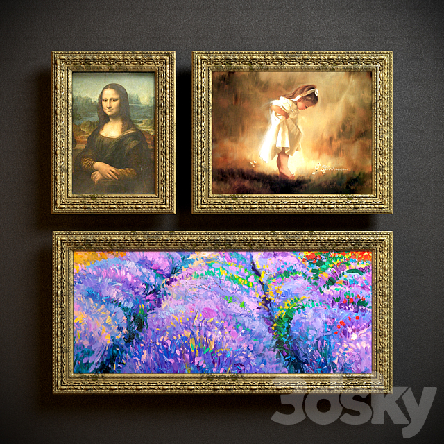 Download 3d Models Frame Classic Painting Frames