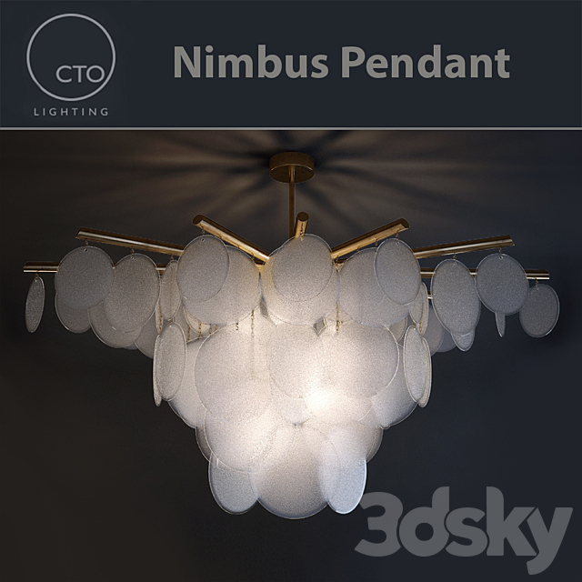 3d Models Chandelier Hanging Lamp Nimbus Pendant Cto Lighting