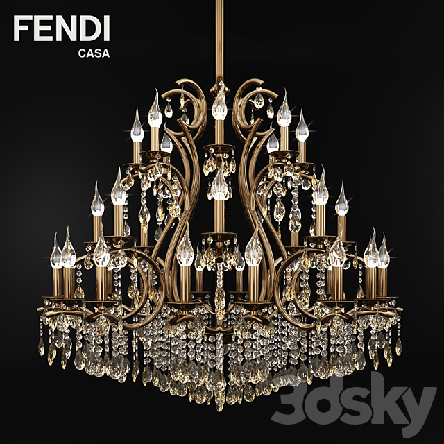 Chandelier / Fendi Casa Pendant light 3D Models
