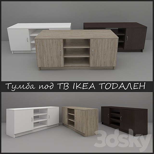 3d Models Sideboard Chest Of Drawer Tv Stand Ikea Todalen
