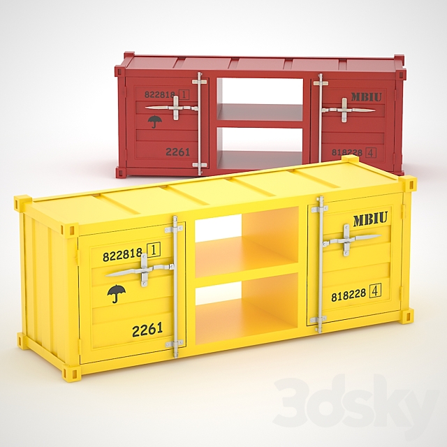 3d Models Sideboard Chest Of Drawer Tv Cabinet Shipping Container