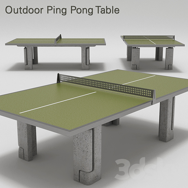 Outdoor Ping Pong Table Sports 3d Models Outdoor Ping Pong Table Sports 3d, Are Outdoor Ping Pong Tables Good