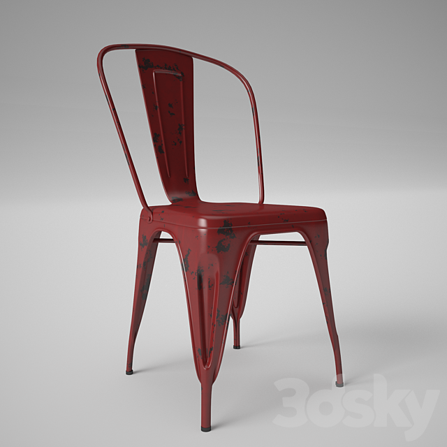 3d Models Chair Chair Tolix High Back