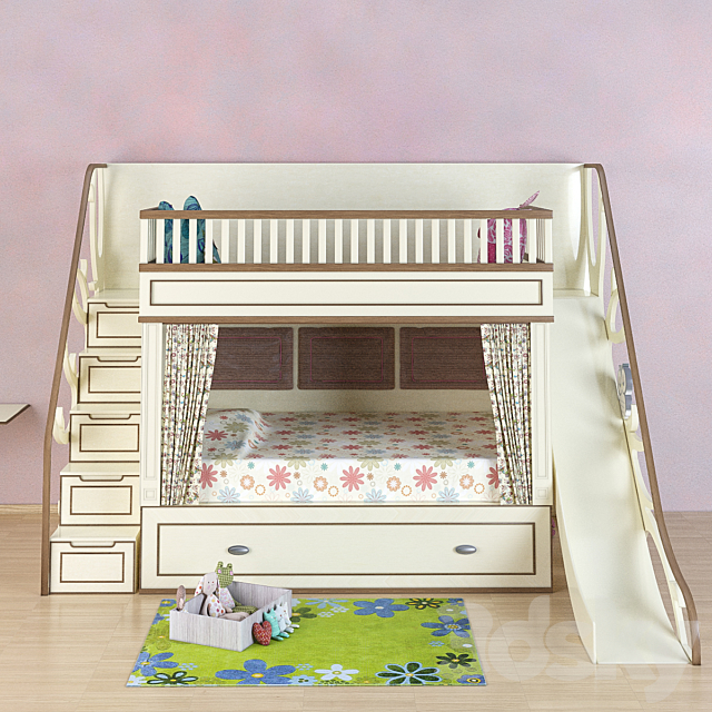 baby bed with slide