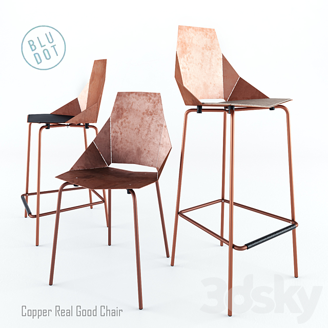 blu dot copper chair