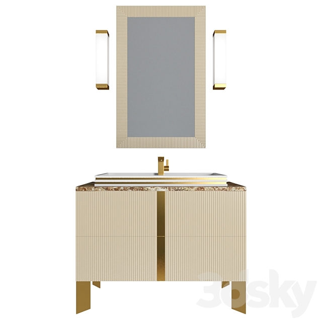 3d Models Bathroom Furniture Coquille Avalon Furniture Set