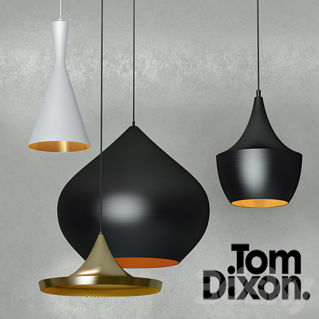 3d Models Chandelier Hanging Lamp Tom Dixon Beat Light