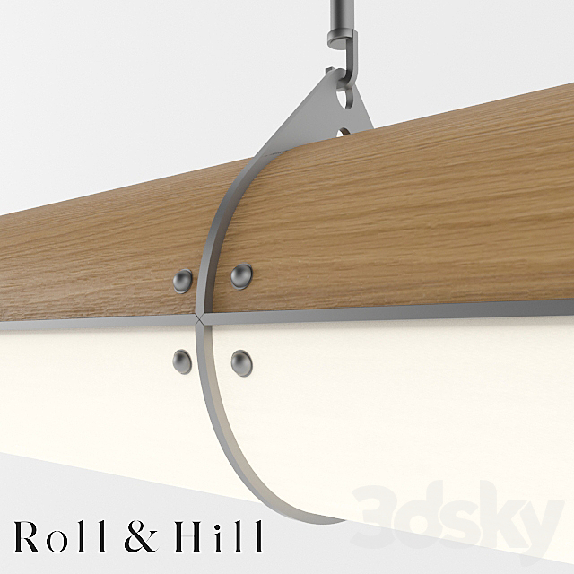 3d models pendant light woody endless straight by roll hill