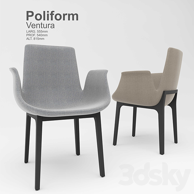 Poliform Ventura Chair 3D Models