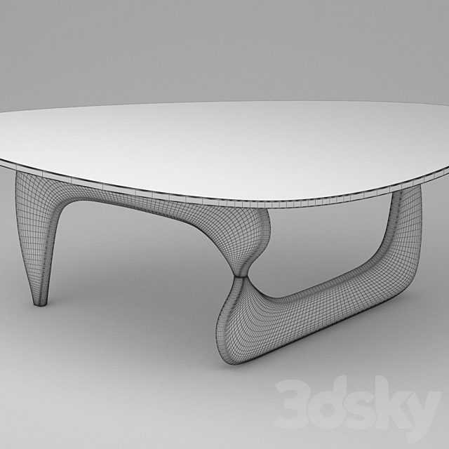 Marvel Coffee Table, Walnut Table 3D Models