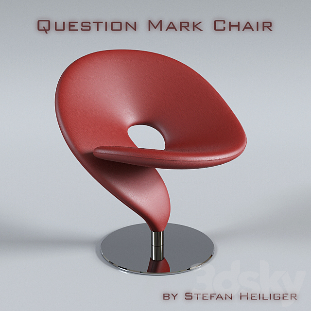 3d Models Chair Question Mark Chair