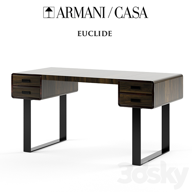 3d Models Table Armani Casa Euclide Desk