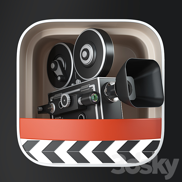 3d models: Miscellaneous - Camera for icon