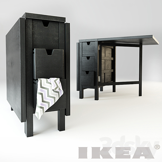 3d Models Table Ikea Norden Table