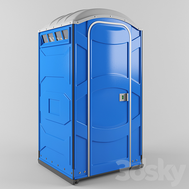 3d Models Urban Environment Portable Toilet