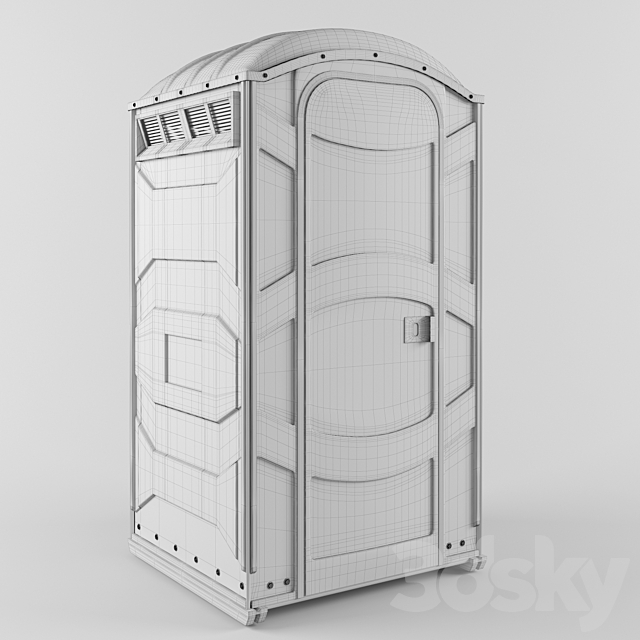 3d Models Urban Environment Portable Toilet