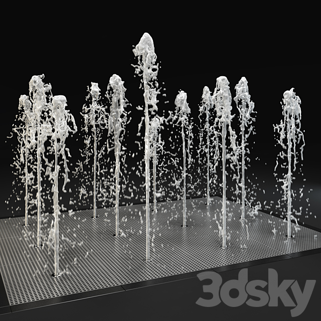 3d Models Urban Environment Fountain Water