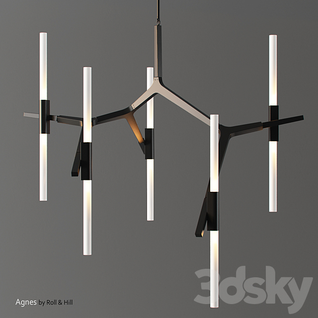 3d Models Chandelier Agnes By Roll Amp Hill