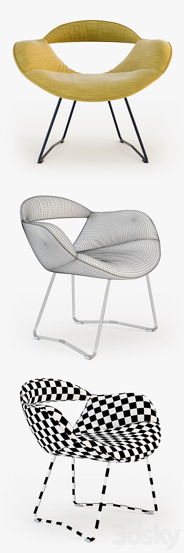 Walter Knoll chair RUMI chair Arm chair 3D Models